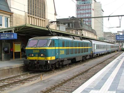 Belgian Freight loco on passenger