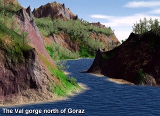 The Val gorge south of Calbeyn